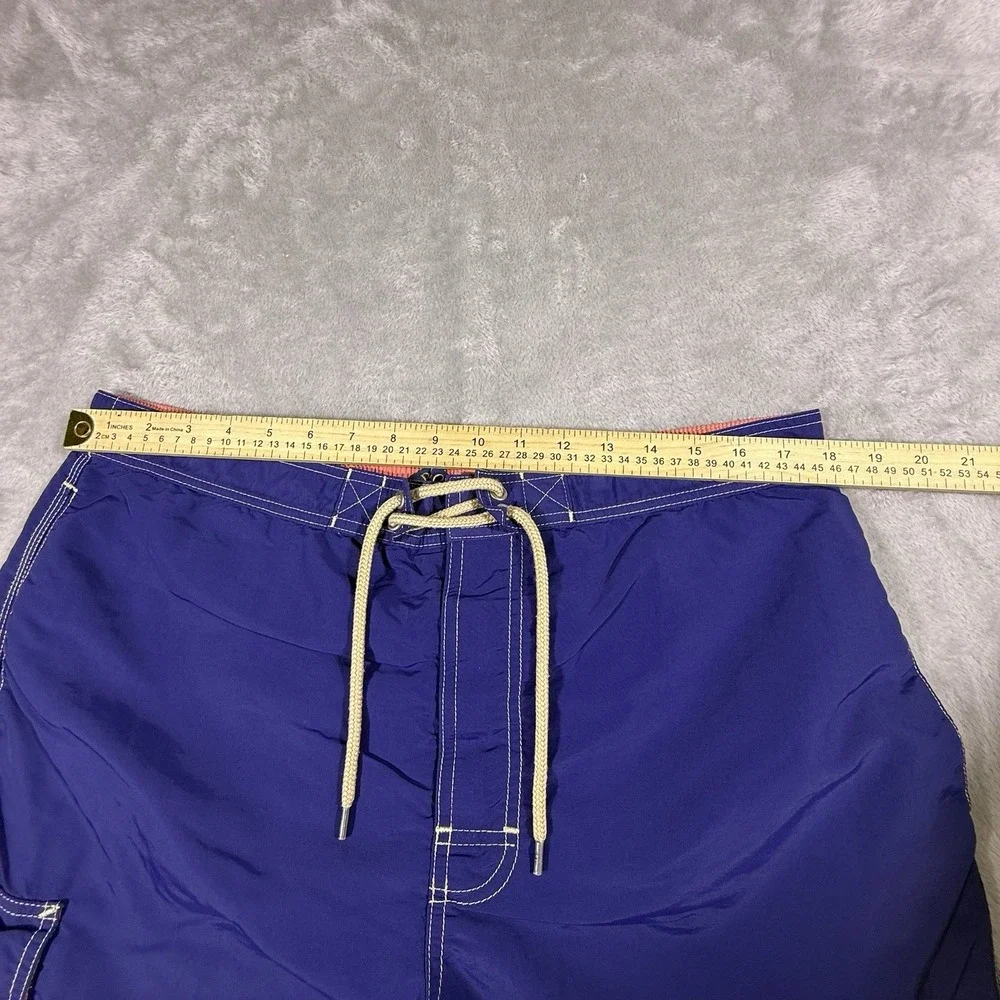 Polo Ralph Lauren Men's Swim Trunks XL Navy Blue Pink PonyLogo Mesh Lined 8.5